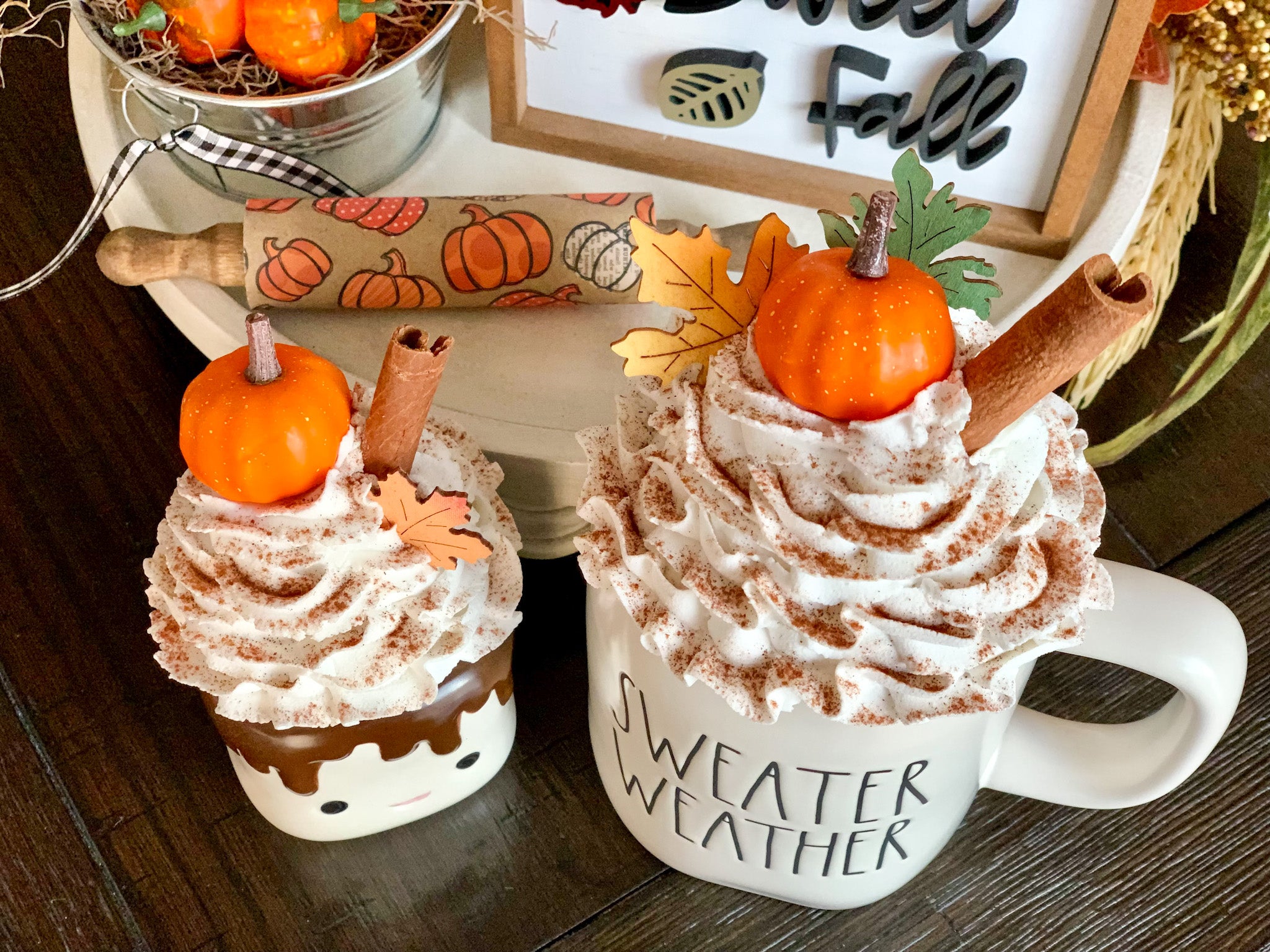 Fall Faux Whipped Cream Mug Topper-TOPPER ONLY! – Maison and Willow
