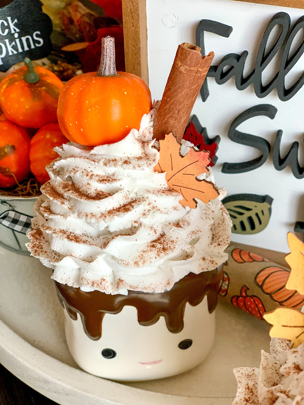 Fall Faux Whipped Cream Mug Topper-TOPPER ONLY! – Maison and Willow